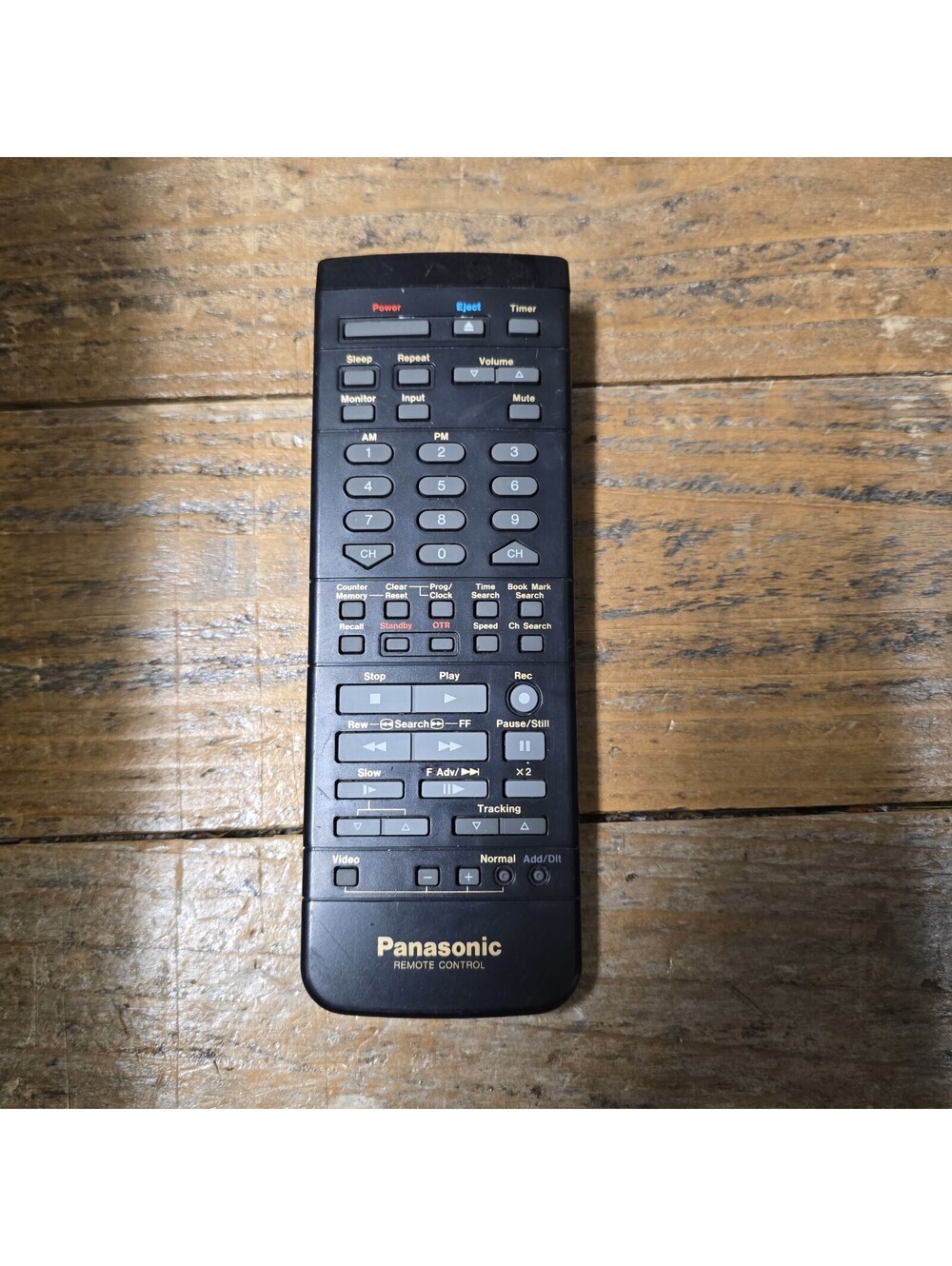Panasonic Remote Control VSQS1107 For PV-M1321 TV VCR Combo Tested No Back Cover